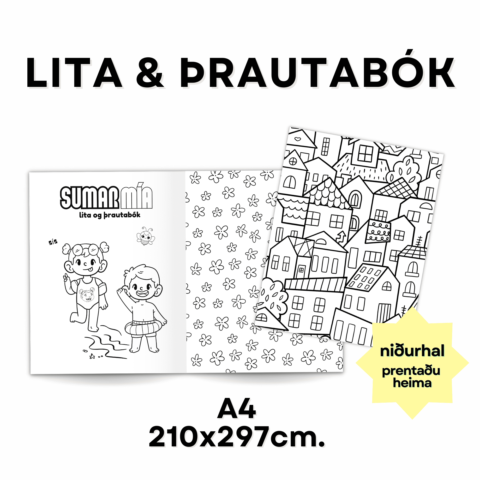 Sumar | Lita & þrautabók nr.3 - Image 2