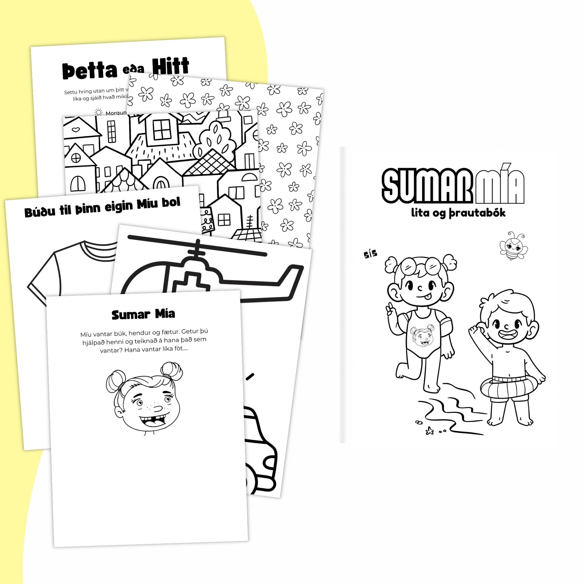 Sumar | Lita & þrautabók nr.3 - Image 3